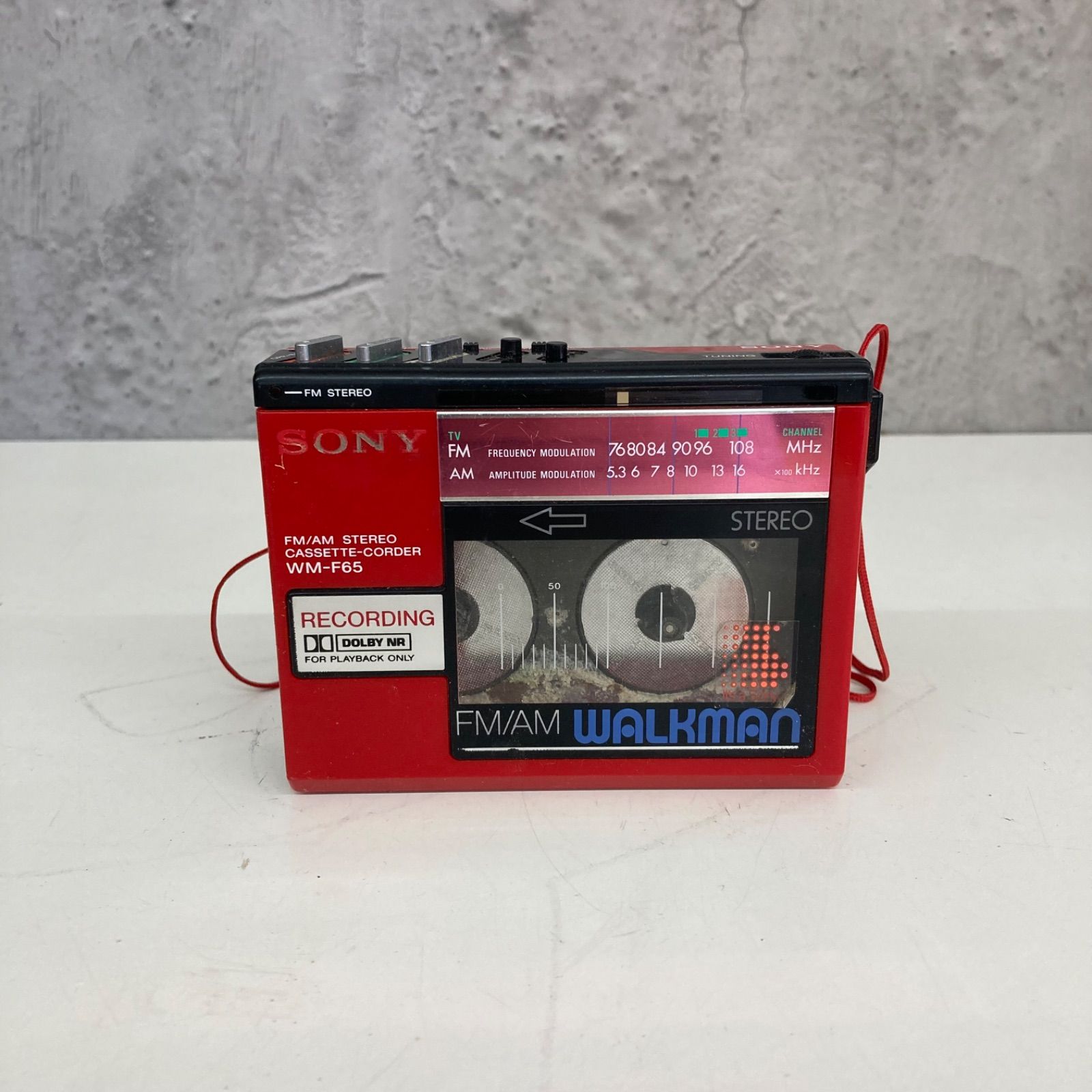 SONY ソニー ステレオカセットレコーダー WM-F65 レトロ ジャンク
