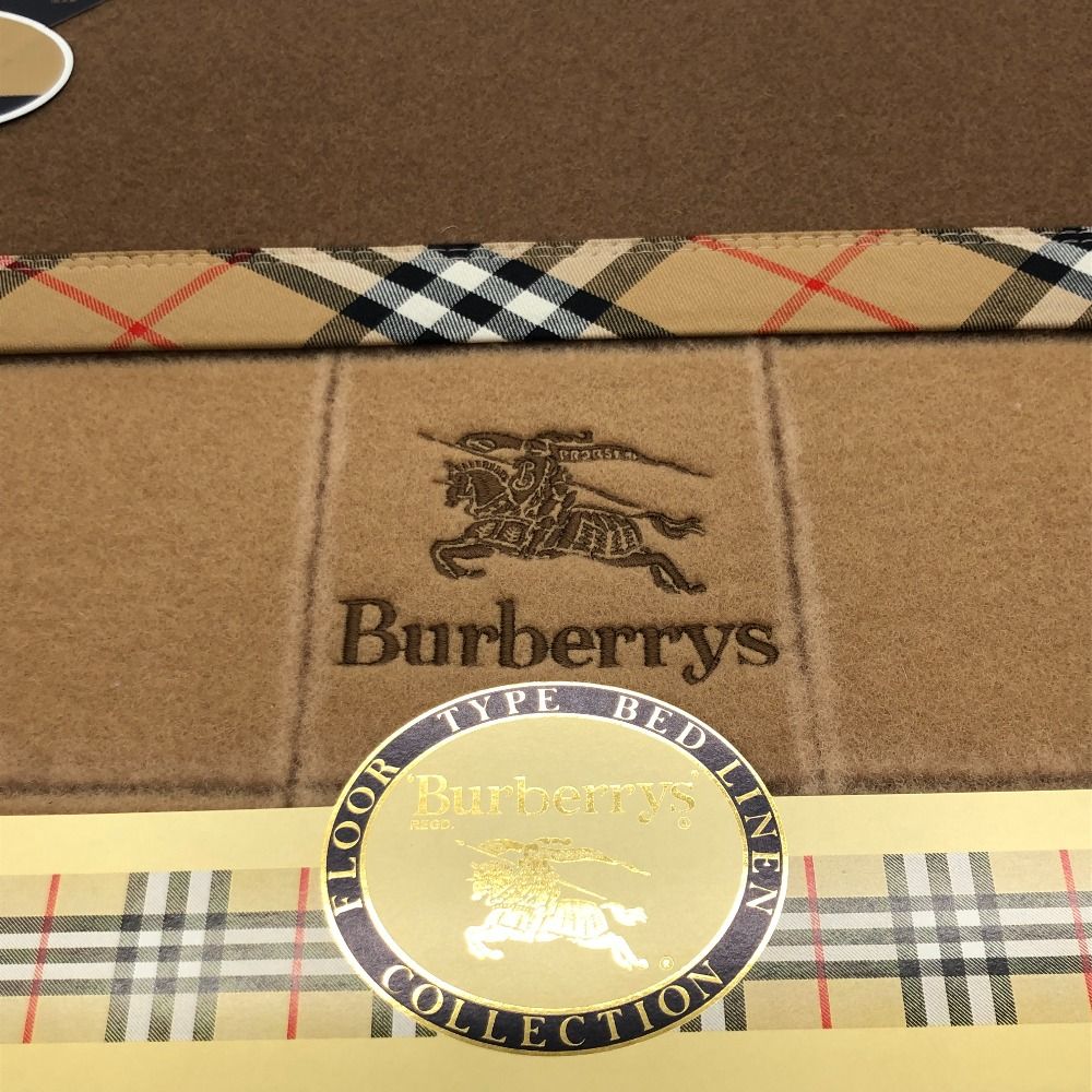 04w0542∞ Burberrys バーバリーズ 純毛毛布 ウール100％ FSC 100 1590 ベージュ×ブラウン 140cm×200cm  中古品 - メルカリ