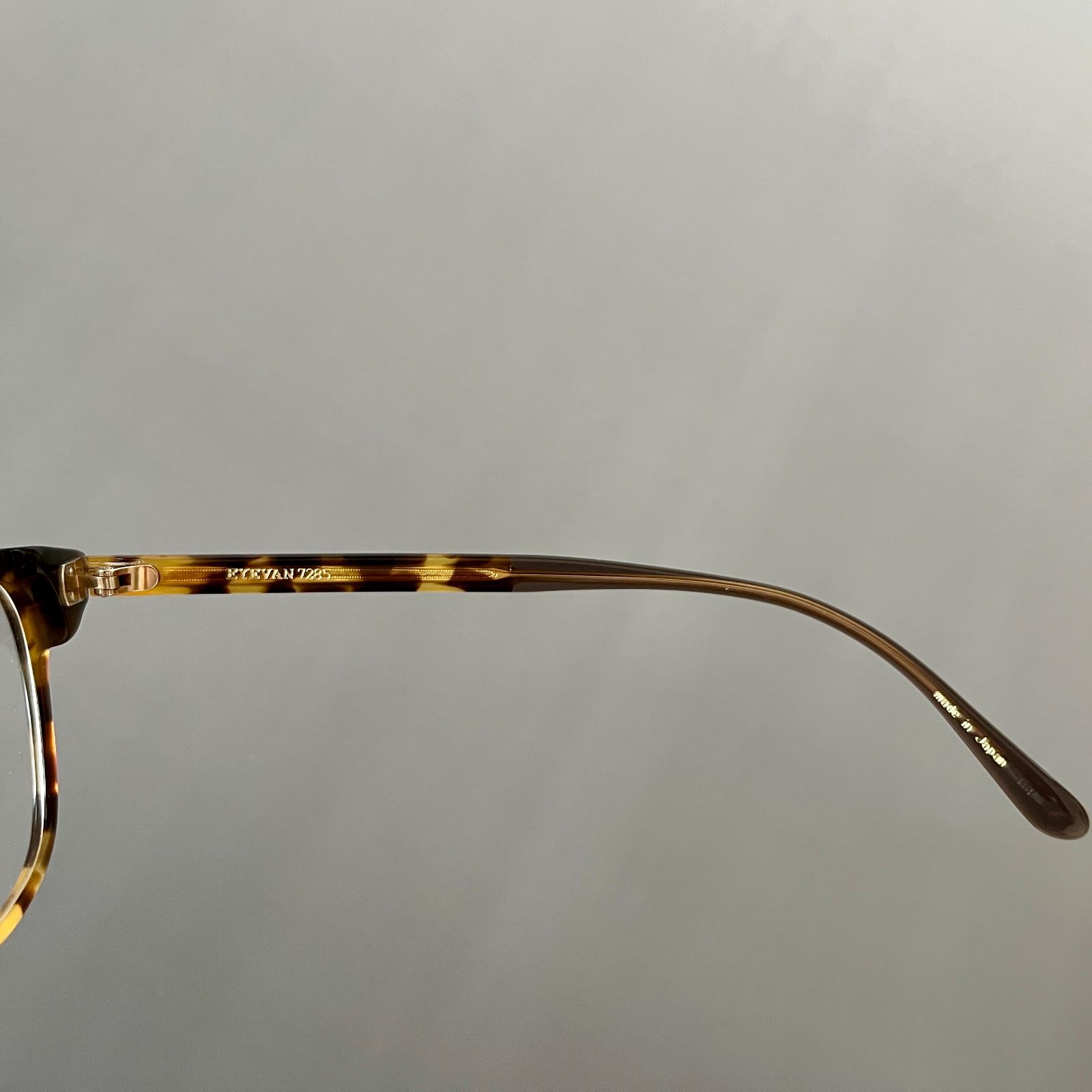 EYEVAN 7285 753サングラス ブラウン べっ甲 ボストン EYEVAN アイヴァン / ATTACHE Sun / TORT - Lt.Brown べっこう柄