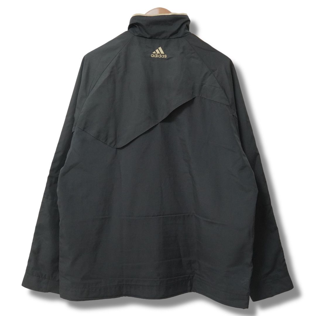00s adidas ナイロンアノラック刺繍ロゴバックロゴドローコードY2K 1808】00年代NIKEハーフジップアノラック刺繍ロゴテックドロー