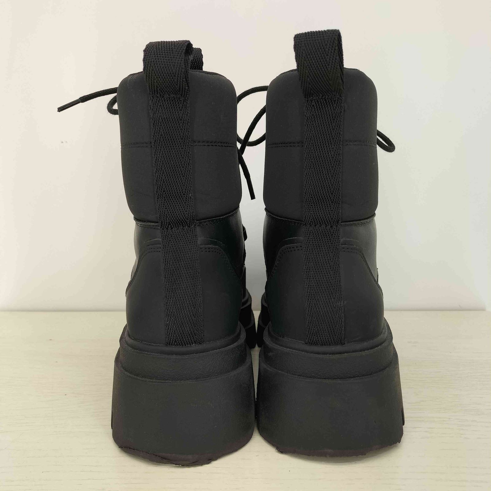 さらら ザラ ZARA トラックソール コンバットブーツ レディース EUR：37