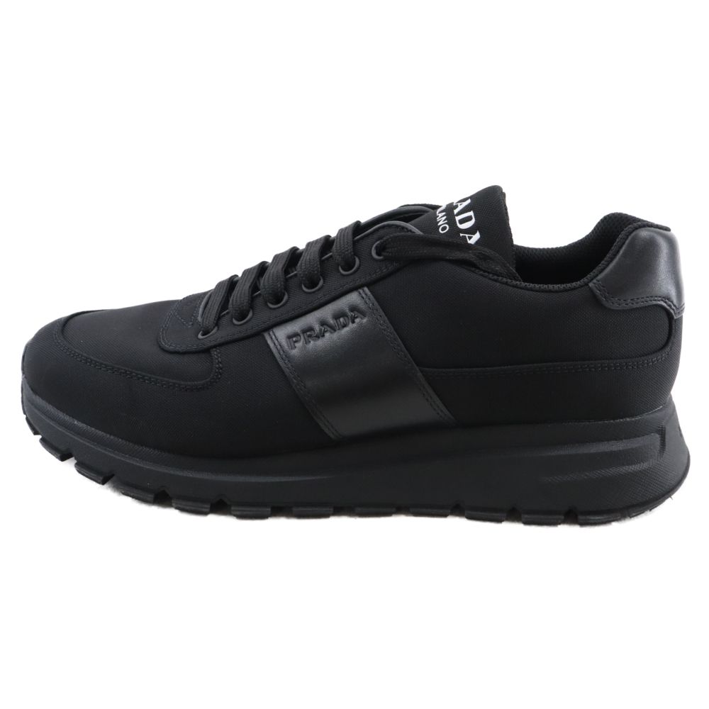 PRADA (プラダ) ナイロン テック ローカットスニーカー ブラック8 1/2 2EG 350