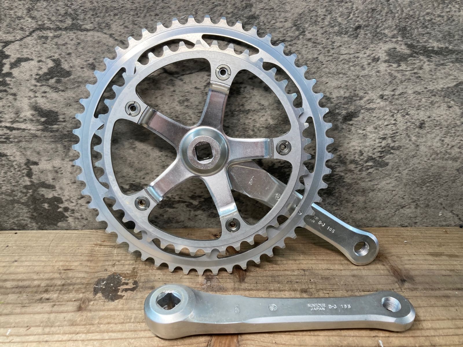 JH690 サンツアー SUNTOUR スプリント SPRINT アルミ クランクセット 165mm 52|42T