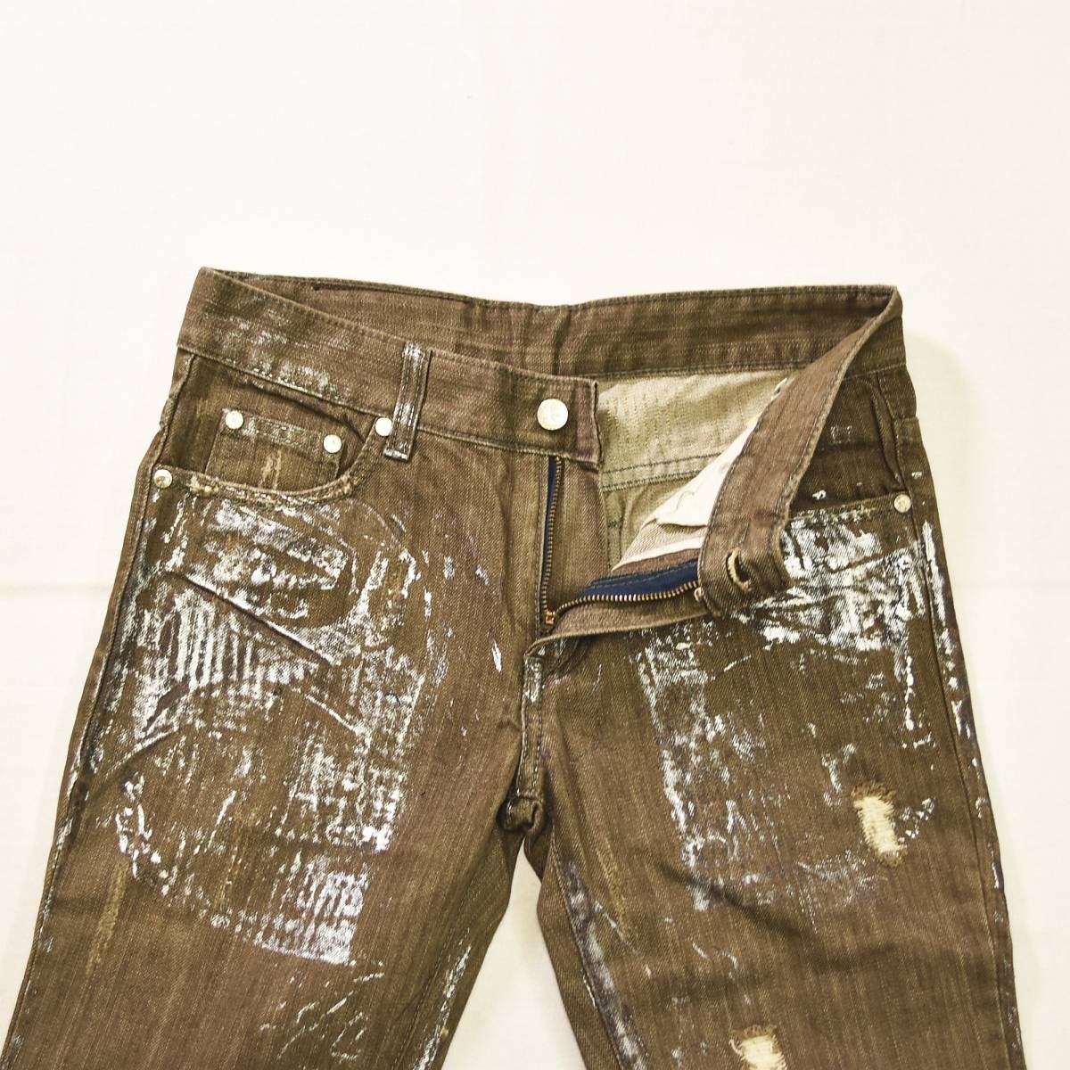 超美品】 ヒデロック HIDEROCK ペイント 加工 ダメージ