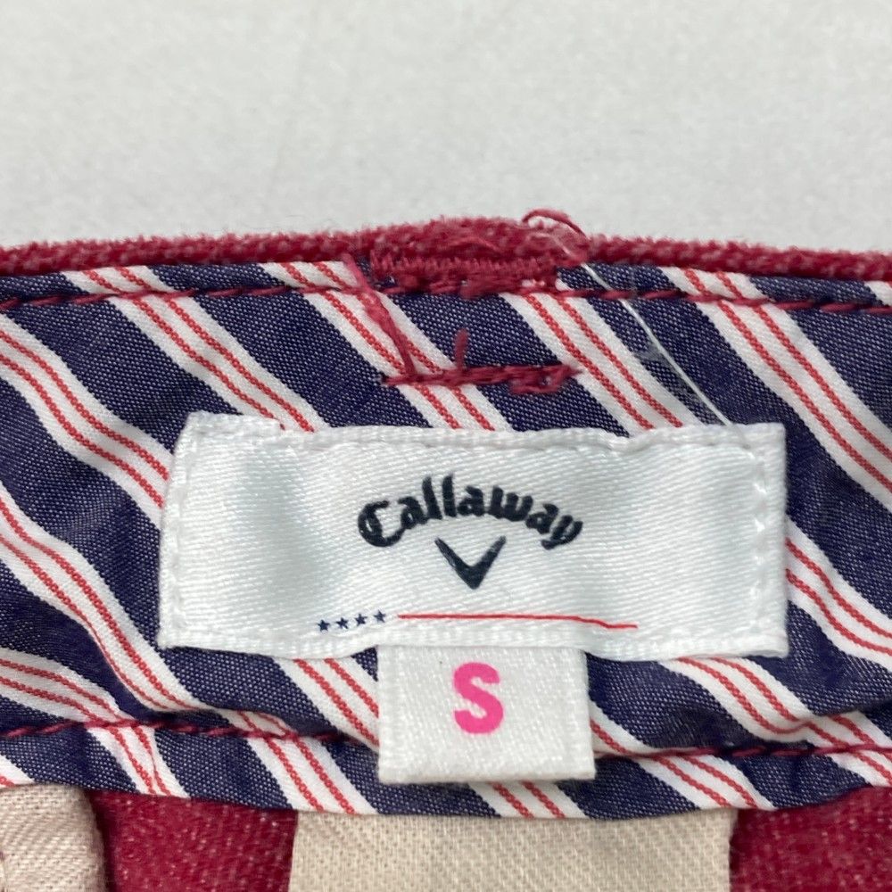 サイズ：S CALLAWAY SELECT キャロウェイ セレクト  ストレッチパンツ  レッド系 [240101413738] ゴルフウェア レディース ストスト サイズ：S CALLAWAY SELECT キャロウェイ セレクト ストレッチ