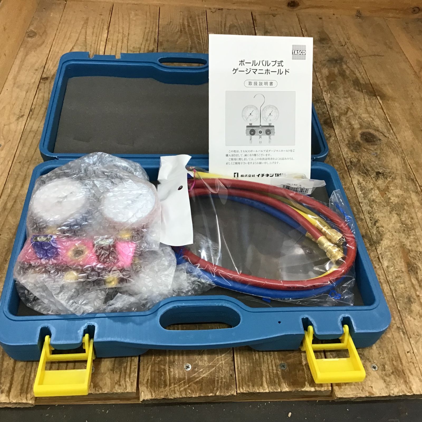 〇イチネンTASCO TA122GB-2 R410A/R32ゲージマニホールドキット【所沢 