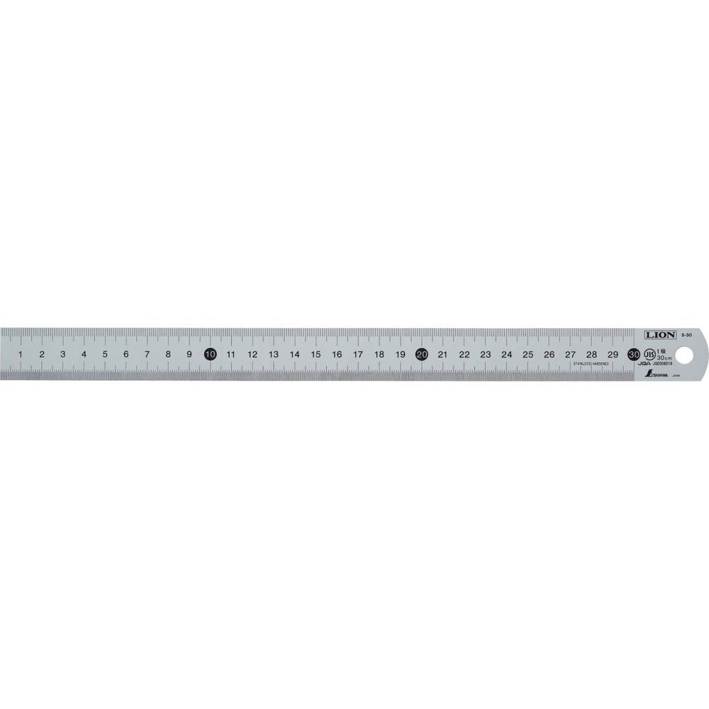 まとめ買い ライオン事務器 ステンレス直線定規 目盛60cm S-60 271-52 3個セット