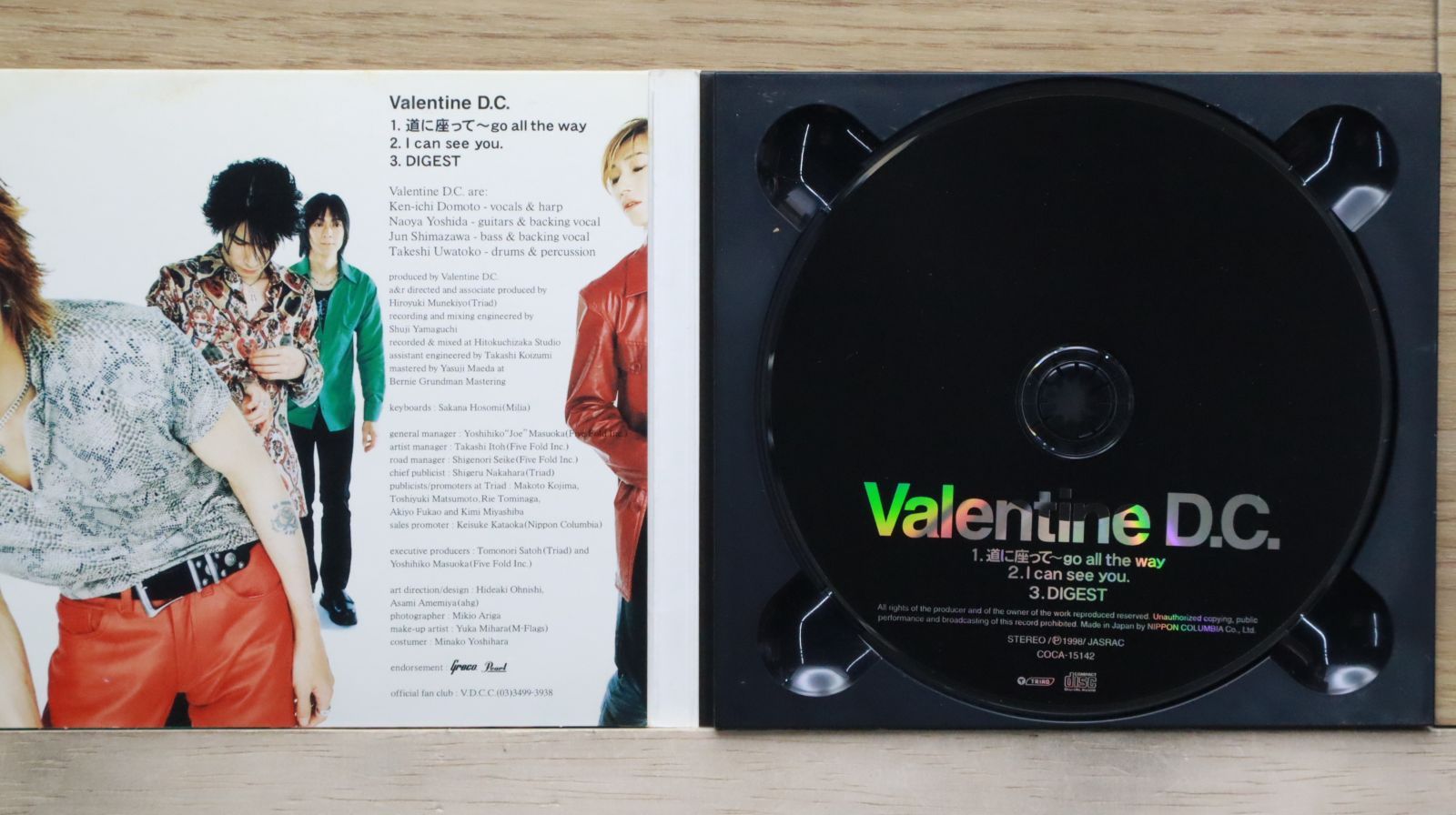 国内盤CD☆バレンタインD.C./Valentine D.C.□ 道に座って～go