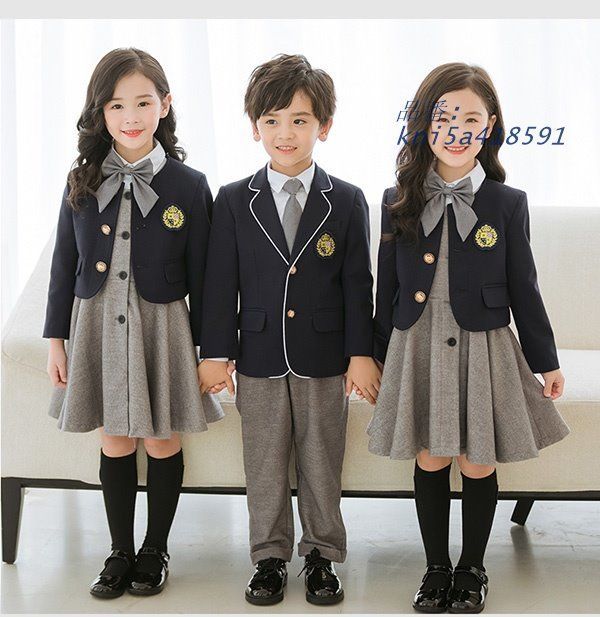 3点セット 秋冬服 学生服 子供制服 ワンピース ユニフォーム 入園 卒業式 キッズ 通園 受験 中学生 男の子 100 180 女の子 kni 5 a 418591