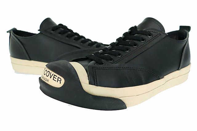 アンダーカバー UNDERCOVER 16SS ロゴ レザー ローカット スニーカー UCP9F01 L 黒 ブラック ブランド古着ベクトル 中古AA250307