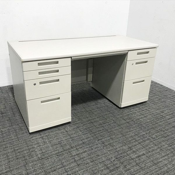 両袖デスク MX オフィスデスク コクヨ ナチュラルグレー