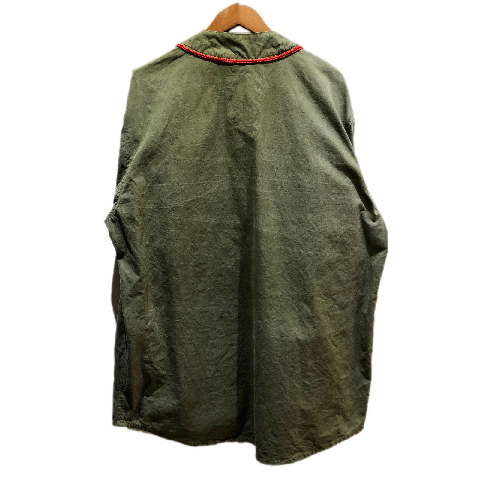 READYMADE レディメイド VINTAGE COTTON MADE FROM VINTAGE US ARMY TENT SHELL  ヴィンテージ加工 ベースボールシャツ RE-C0-KH-00-00-76 - メルカリ