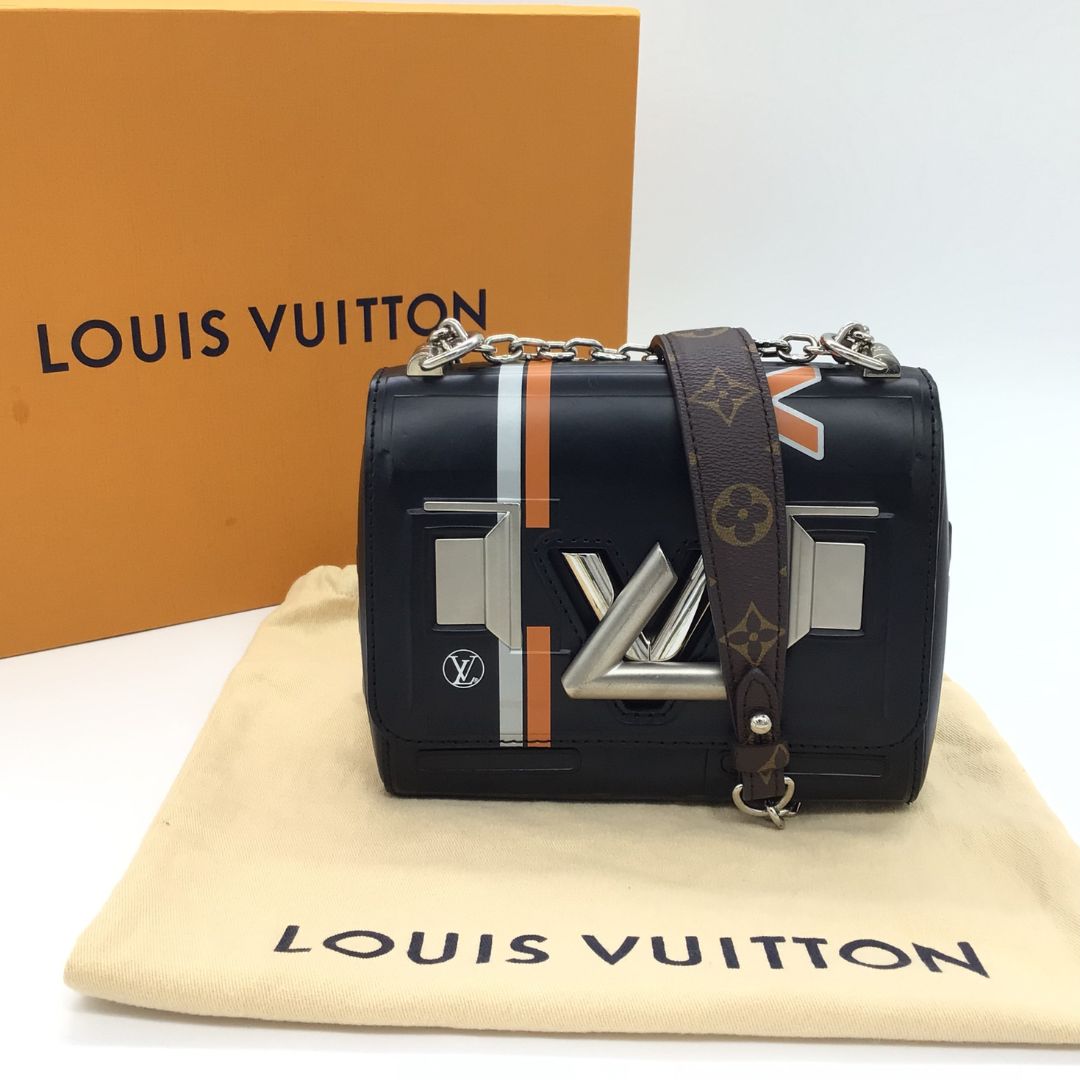 LOUISVUITTON ルイヴィトン ツイストＰＭ ショルダーバッグ ブラック レザー　レディース　メンズ　ユニセックス　おしゃれ　ミニマリズム　 ミニ　ミニマリスト　バッグ　ミニ　エクリプス　アンプラント　マルチカラー