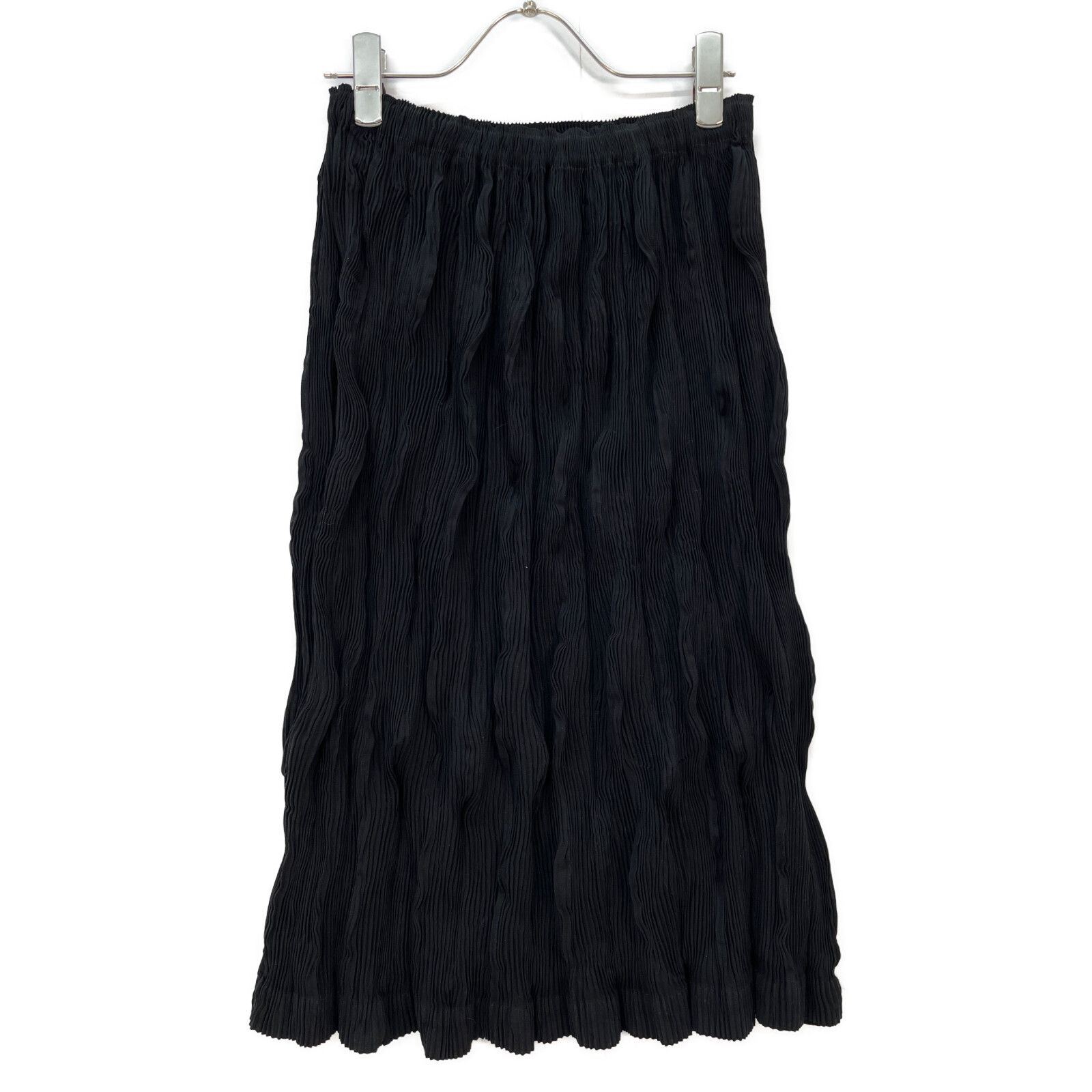 17ss ISSEY MIYAKE プリーツスカート ブラック イッセイミヤケ