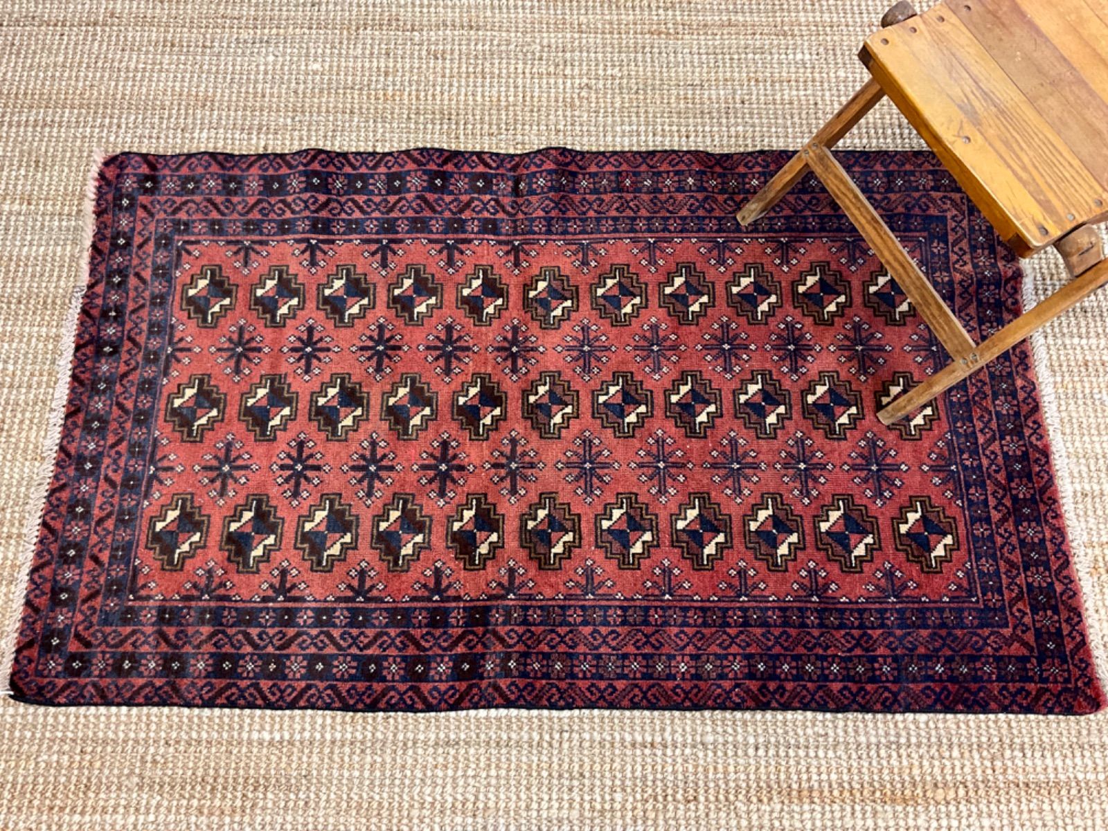 トライバルラグ バルーチ ヴィンテージラグ 手織り絨毯