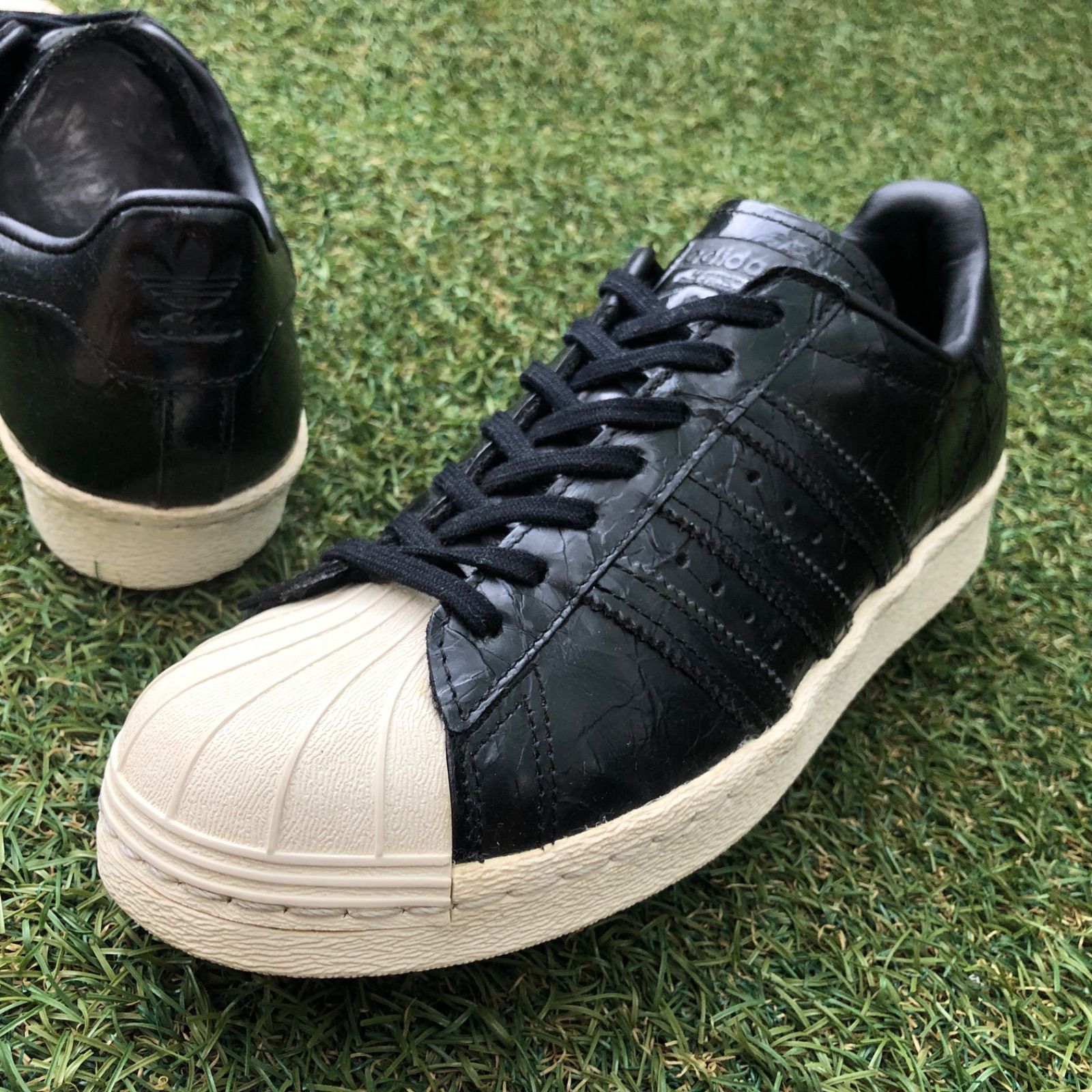 美品24 adidas SS80S アディダス スーパースター80s HW135スニーカー