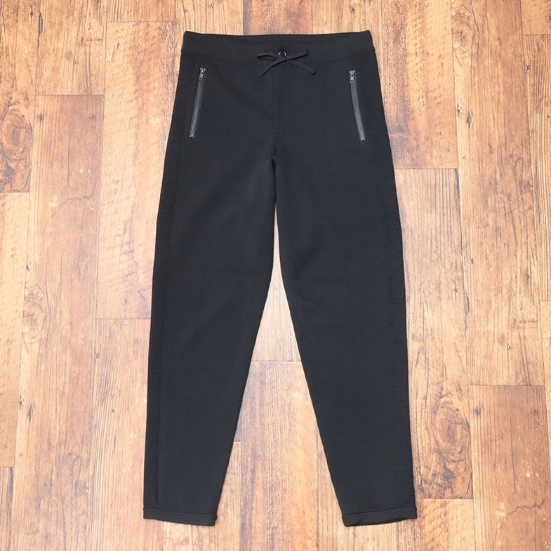 秋冬/g-stage/48サイズ/美脚イージー パンツ ニット伸縮 無地 ジップポケット サイドライン リラックス 新品/黒/ブラック/je106/ 1円&frasl;秋冬&frasl;g-stage&frasl;44サイズ&frasl;美脚イージーパンツ ニット伸縮 穿き心地