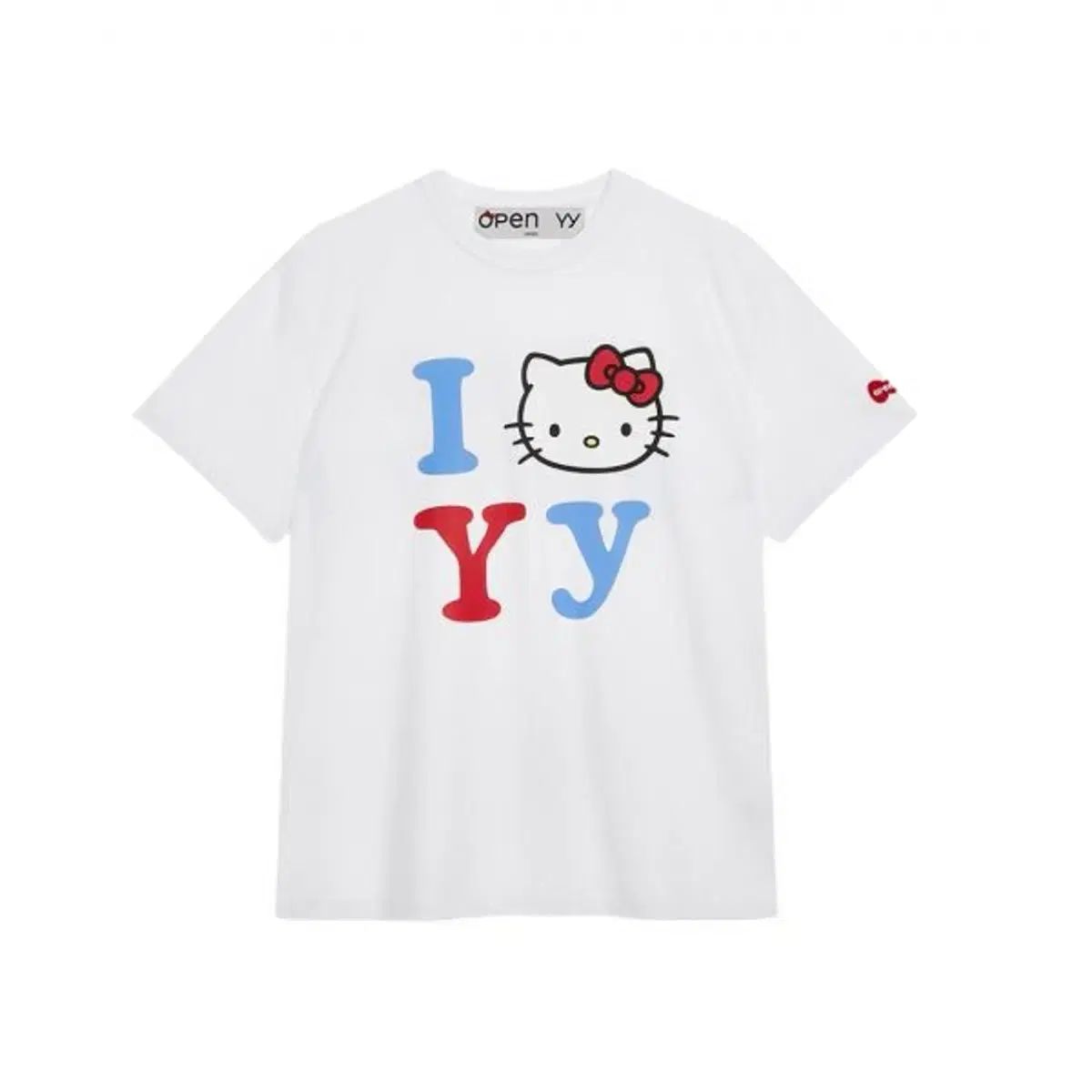 Open YY オープンワイワイ ハローキティ Tシャツ 白 s m キティ 半袖 トップス
