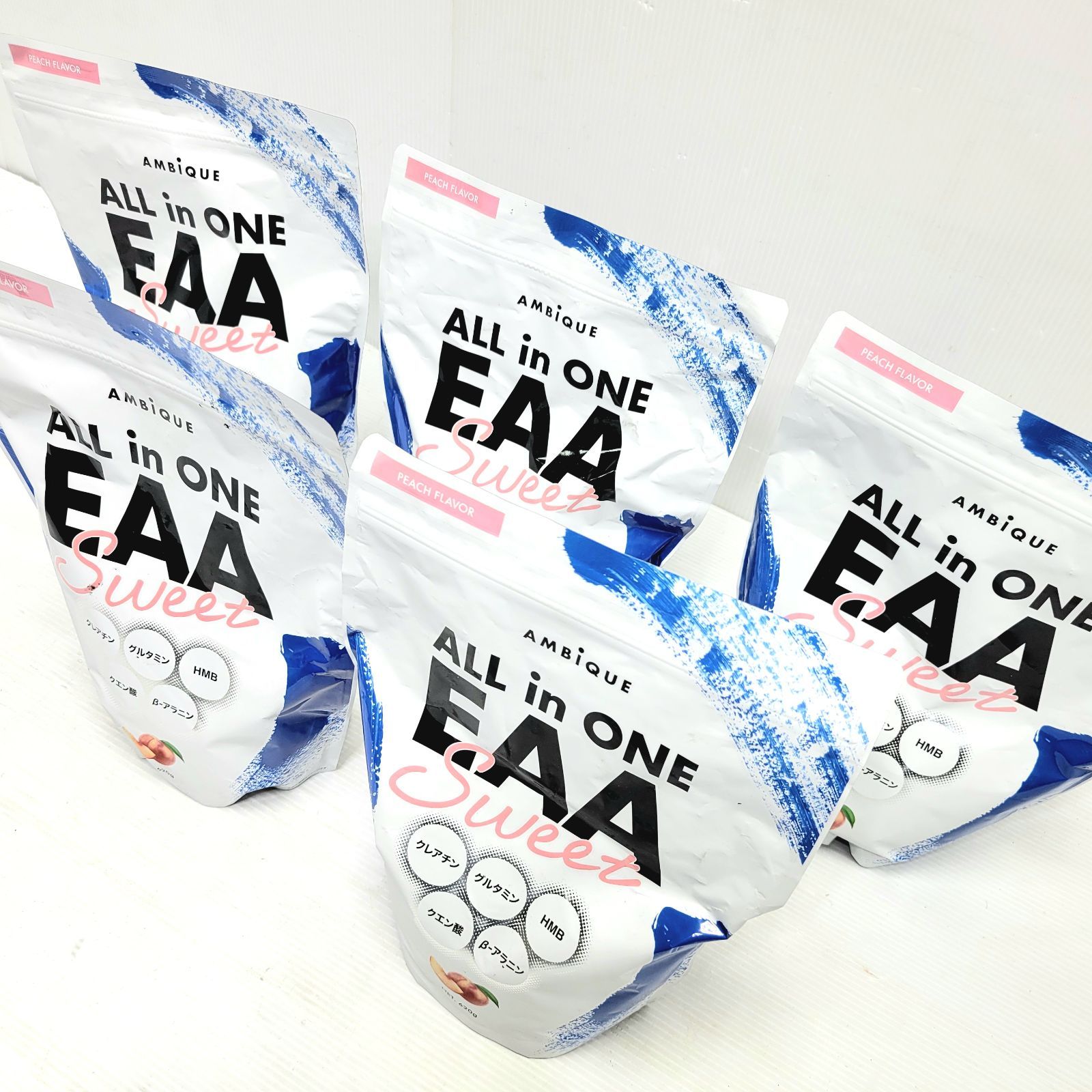 アンビーク オールインワン EAA スイートピーチ風味 620g 5袋