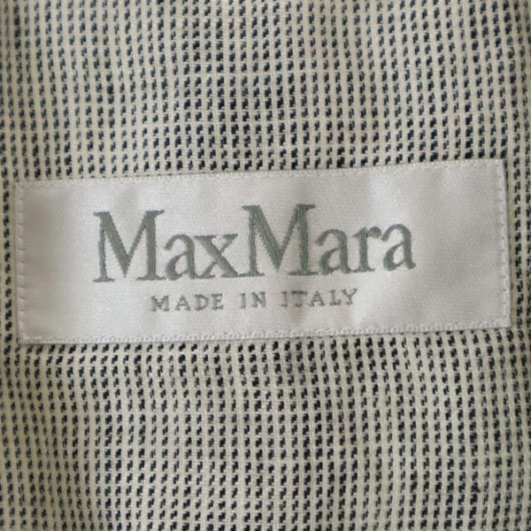 マックスマーラ イタリア製 テーラードジャケット 36 グレー系 MAX 
