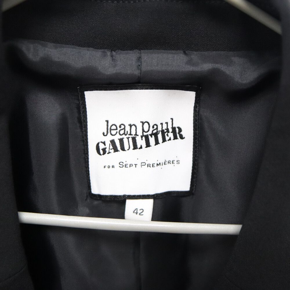 Jean-Paul GAULTIER - Jean Paul GAULTIER ジャンポールゴルチエ デザイン切り替え 2B テーラードジャケット レディース ブラック JP-S16-JK005 Jean-Paul GAULTIER - Jean Paul GAULTIER ジャン ポール