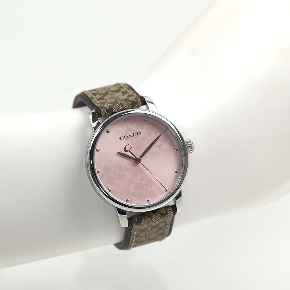 コーチ 腕時計 レディース シグネチャー ピンク ブラウン COACH  