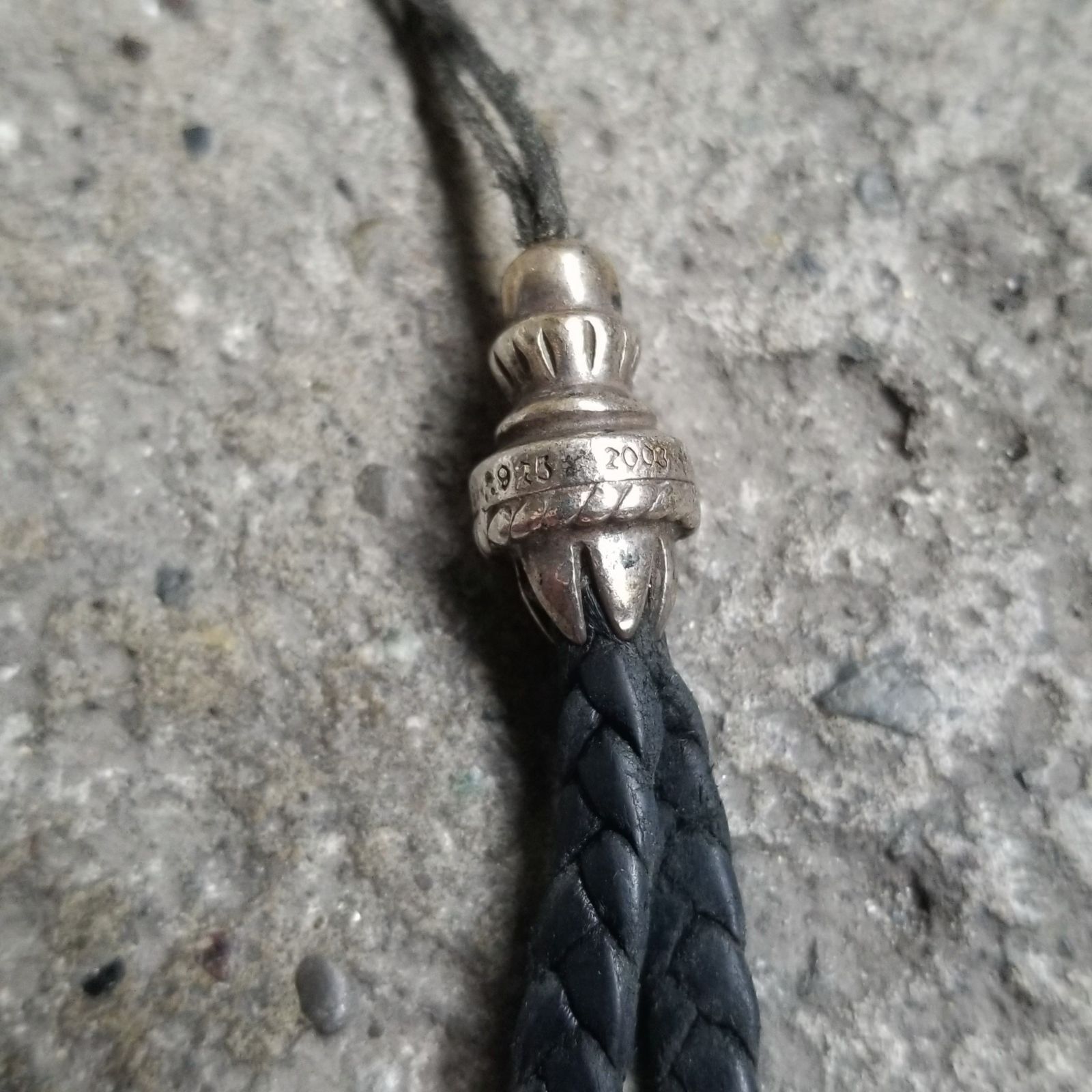 CHROME HEARTS クロムハーツ　携帯ストラップ クロムハーツ 携帯ストラップ ダガー x ブレイズド レザー