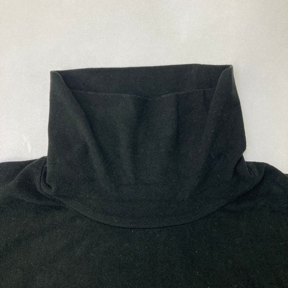 衝撃価格！ サイズ L MUTA MARINE ムータマリン 起毛 タートルネック 長袖Tシャツ ブラック系 240101532001 ゴルフウェア メンズ ストスト 除菌清掃済