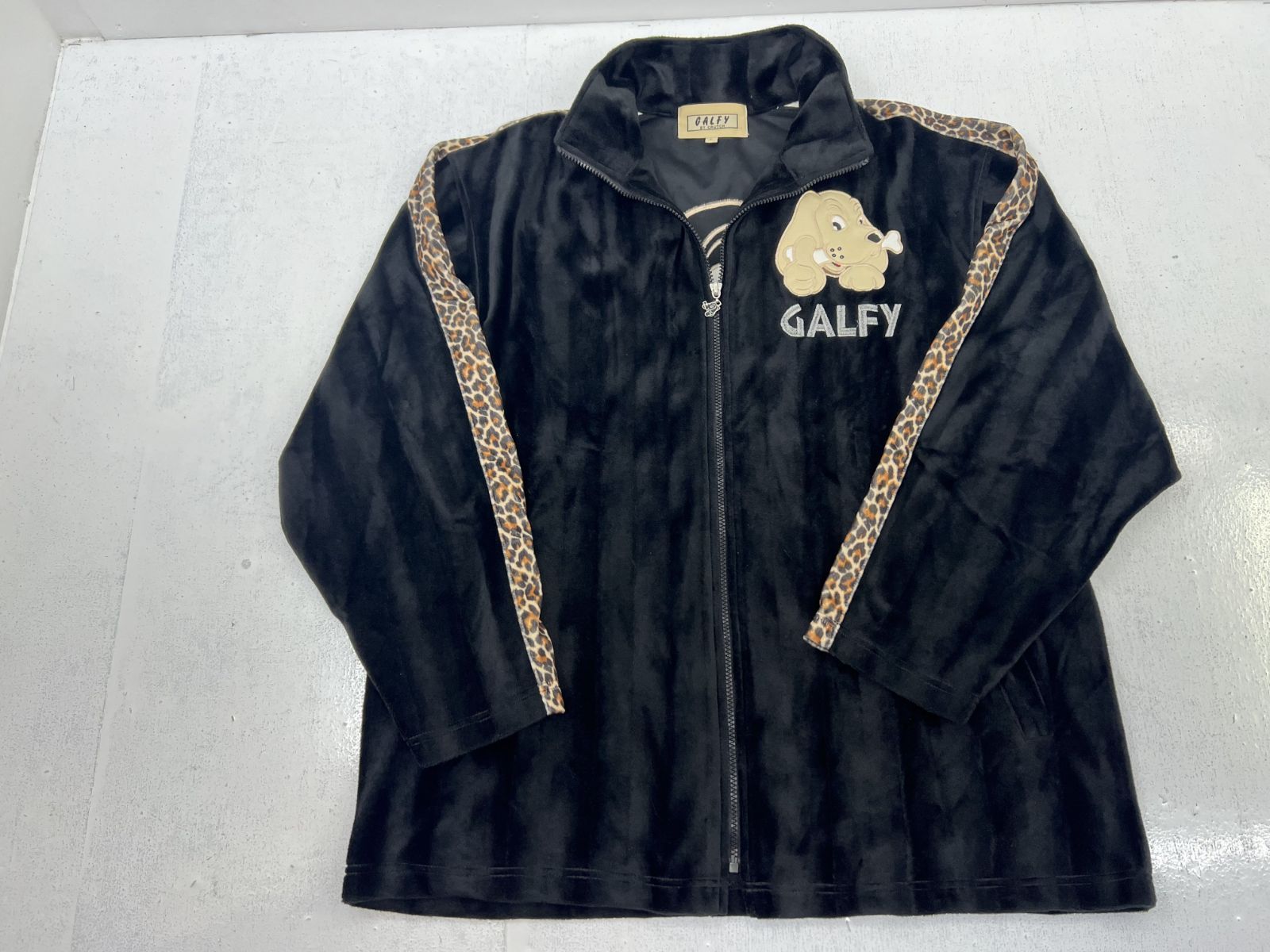 1670【美品】GALFY　ガルフィー　ベロア　上下セットアップ　刺繍　90S 1670【美品】GALFY ガルフィー ベロア 上下セットアップ 刺繍