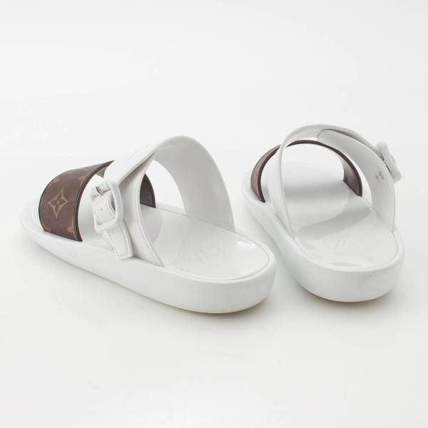 ルイヴィトン サンバスライン モノグラム ラバー フラットサンダル  