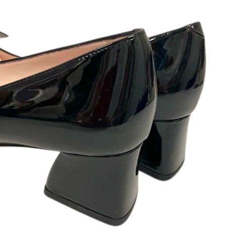 Roger Vivier バックルパンプスエナメル　チャンキーヒール35 1/2 ロジェヴィヴィエ ROGER VIVIER パンプス チャンキーヒール