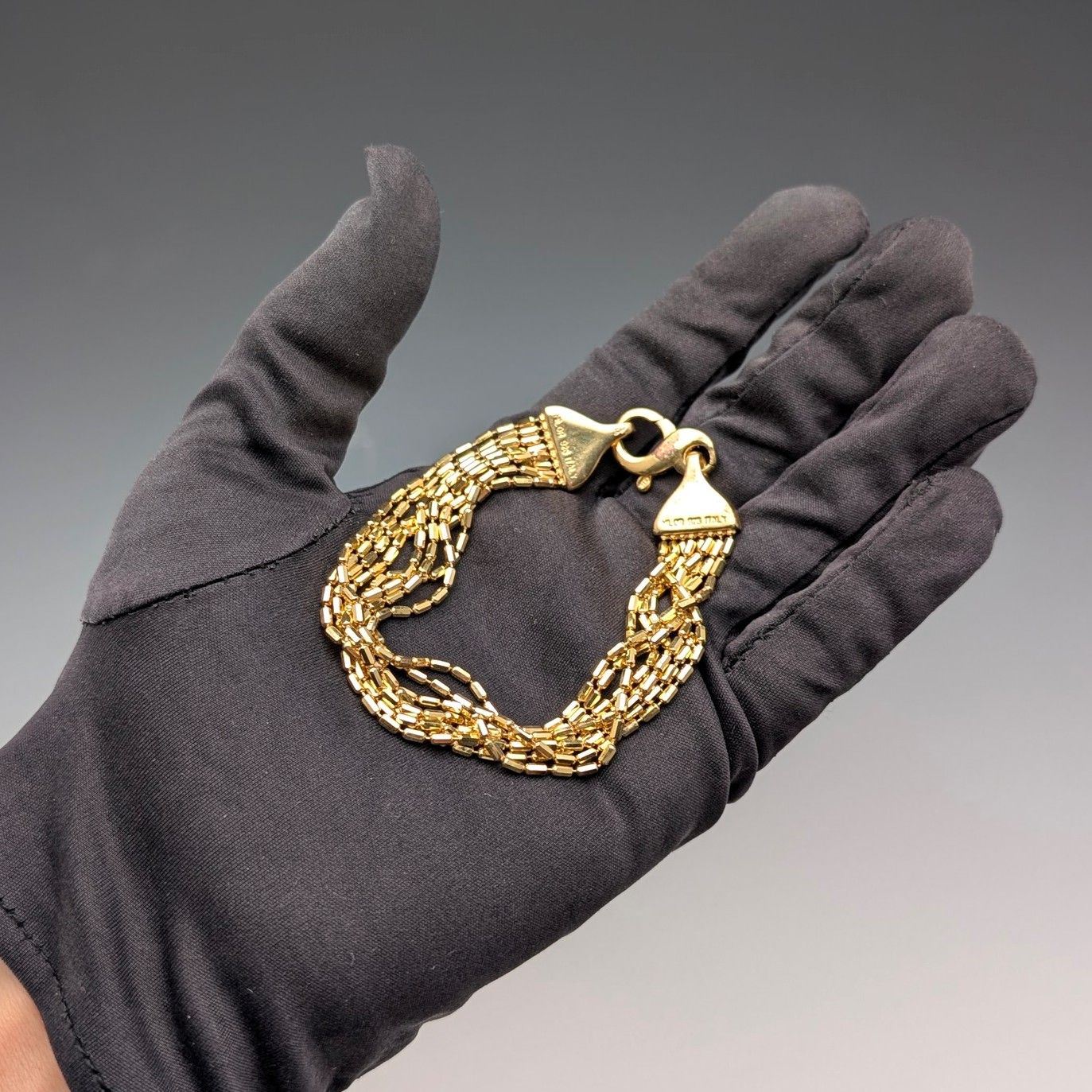 ヴィンテージ 純銀製 ゴールドメッキ ロープ ブレスレット 18g MILOR ITALY IMPECCABLEHEALTHCARESERVICES_COM