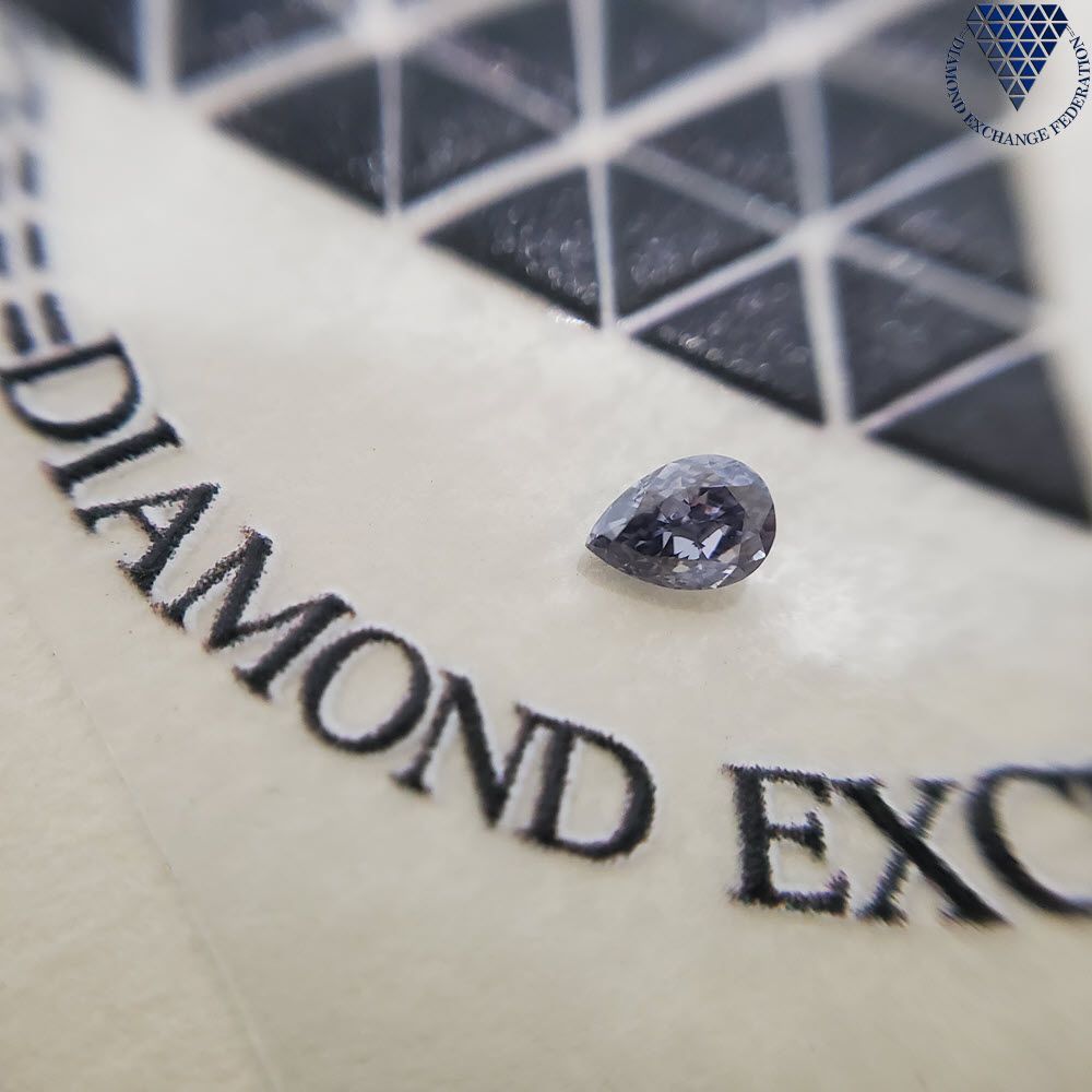 0.10 ct Fancy Gray Violet GIA 天然 グレイ(グレー） ヴァイオレット