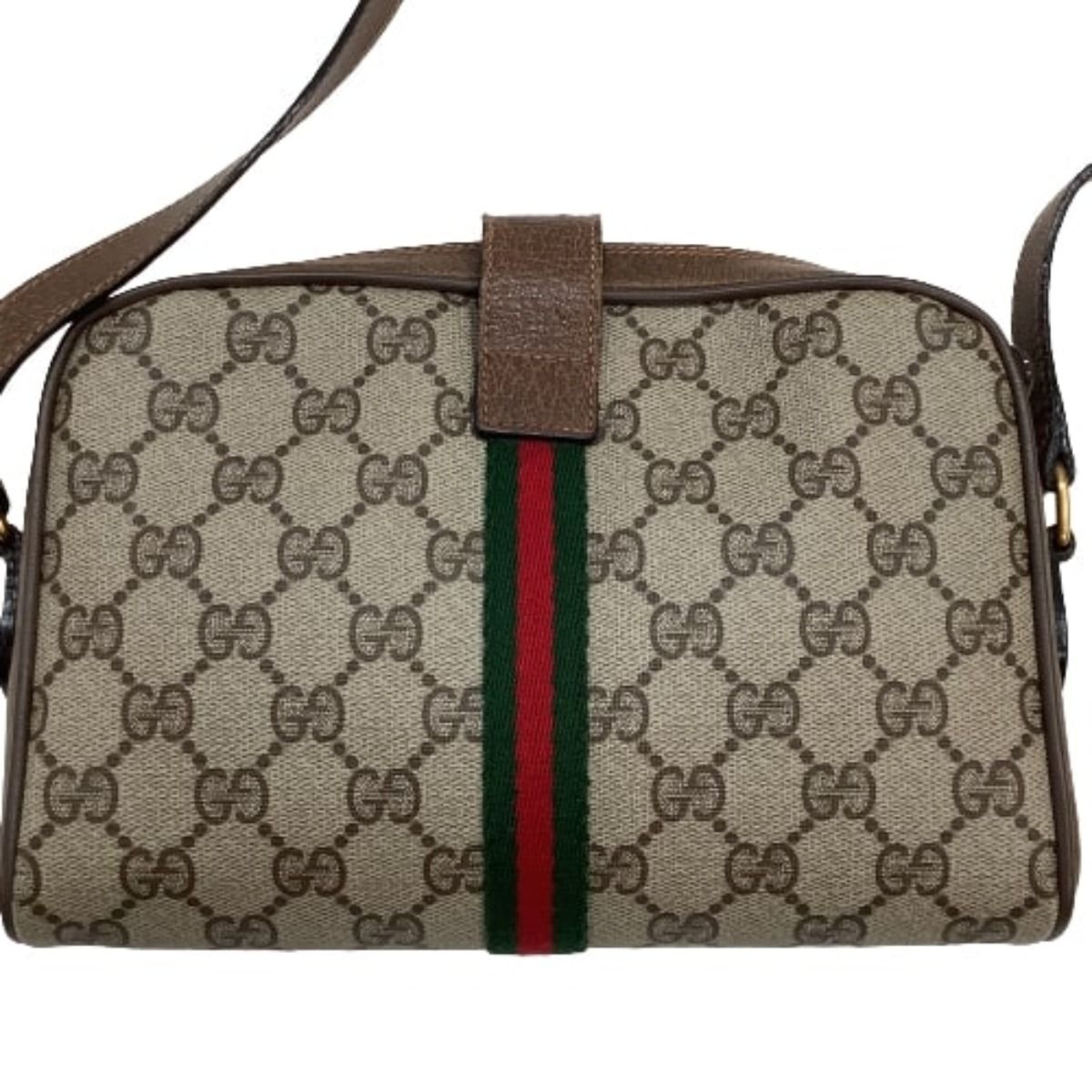 可能性 ♪♪GUCCI グッチ OLD GUCCI グッチ ショルダーバッグ ブラウン 送料無料！