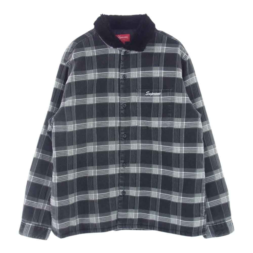 Supreme シュプリーム ジャケット 21AW Faux Fur Collar Flannel Shirt