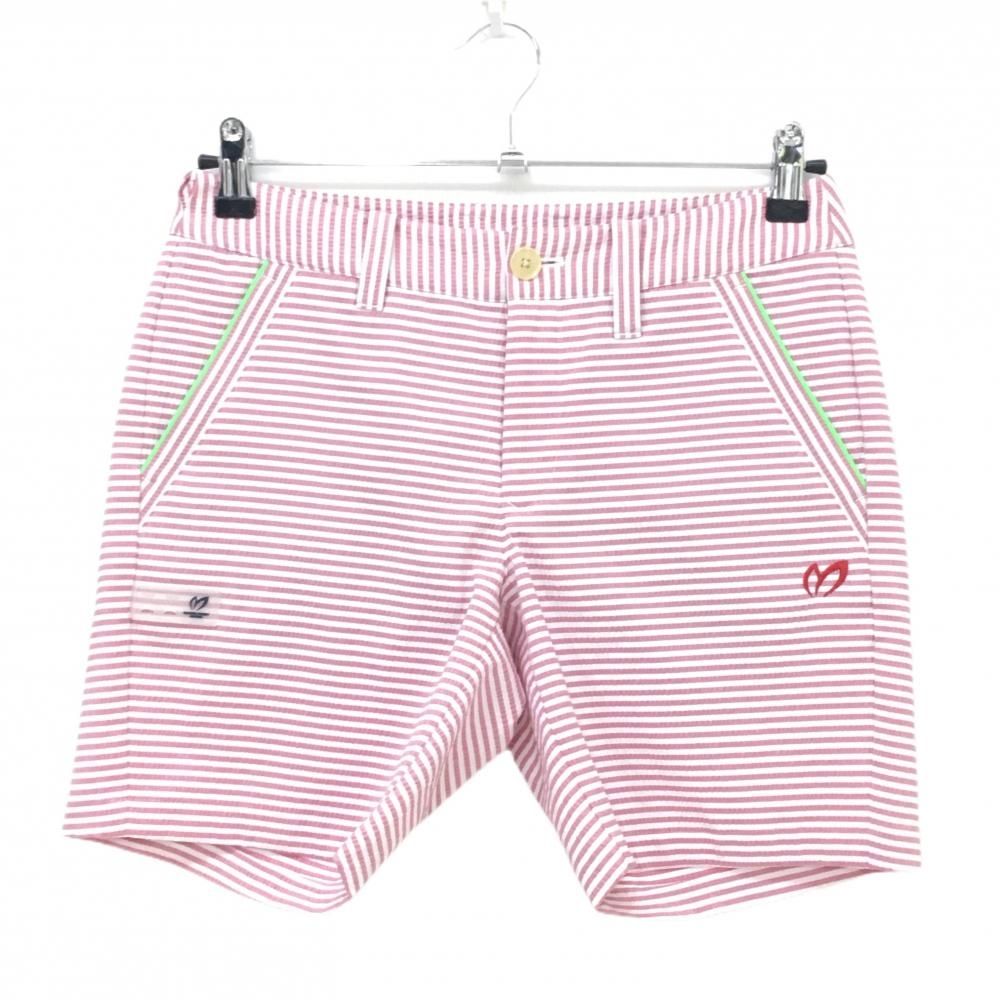 超美品】マスターバニー ショートパンツ レッド×白 ボーダー