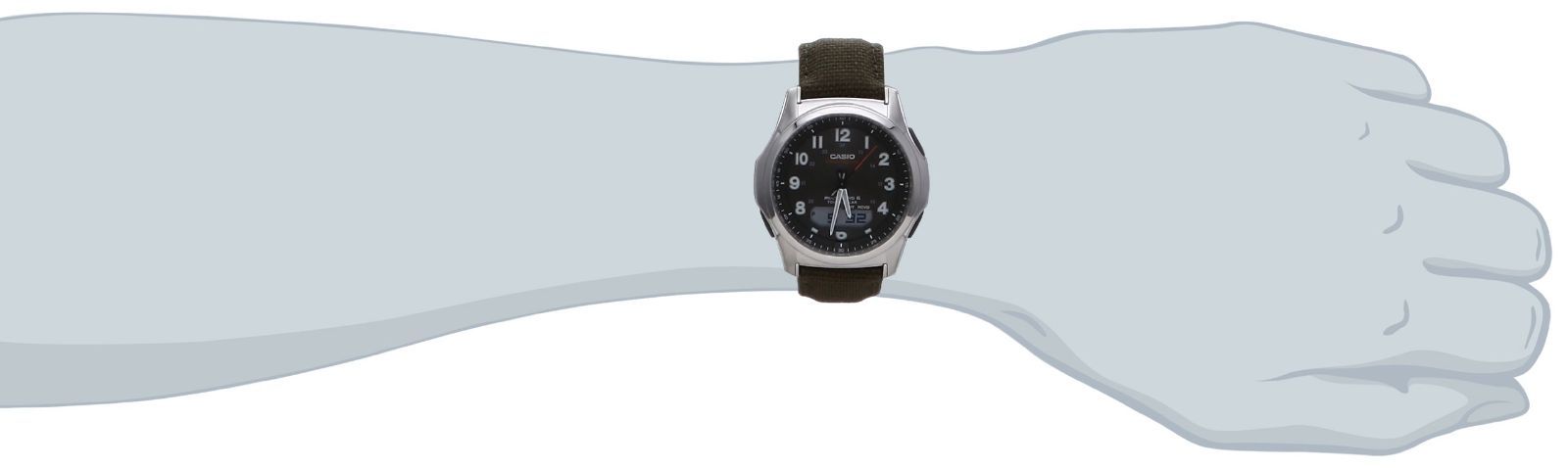 カシオ 腕時計 ウェーブセプター 正規品 電波ソーラー WVA-M630B-3AJF メンズ グリーン