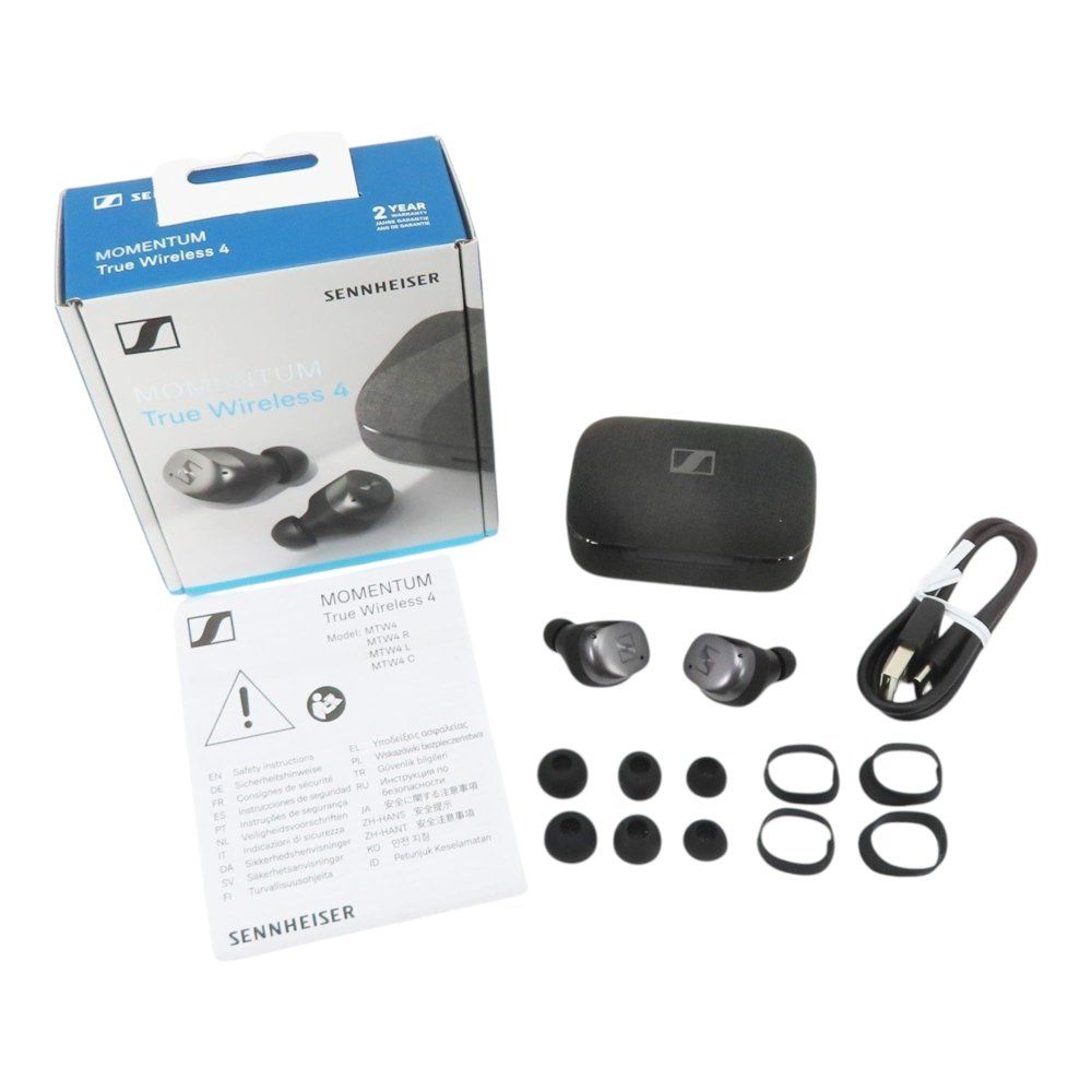 ゼンハイザー sennheiser momentum true wireless 4パーソナライズ機能搭載 ワイヤレスイヤホン ブラック