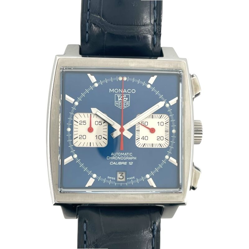 タグ ホイヤー TAG HEUER モナコ キャリバー12 スティーブ マックイーン CAW2111.FC6183 ブルー SS メンズ 腕時計