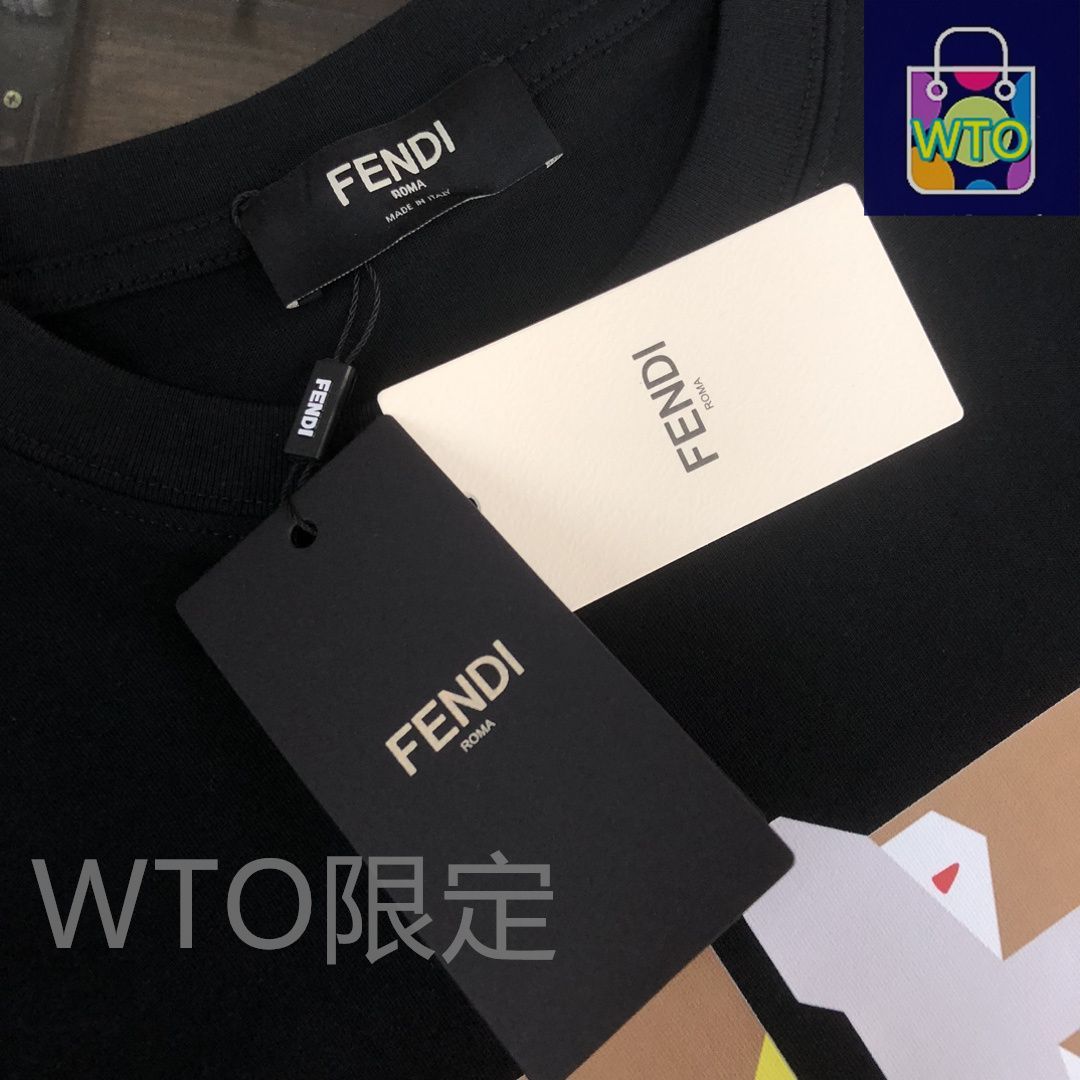 本日限定特価】FENDI 春夏 ロゴプリントTシャツ [本日特価|新品