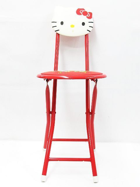 ハローキティ 折りたたみ椅子 最終値下】ハローキティ 折りたたみチェア イス - メルカリ