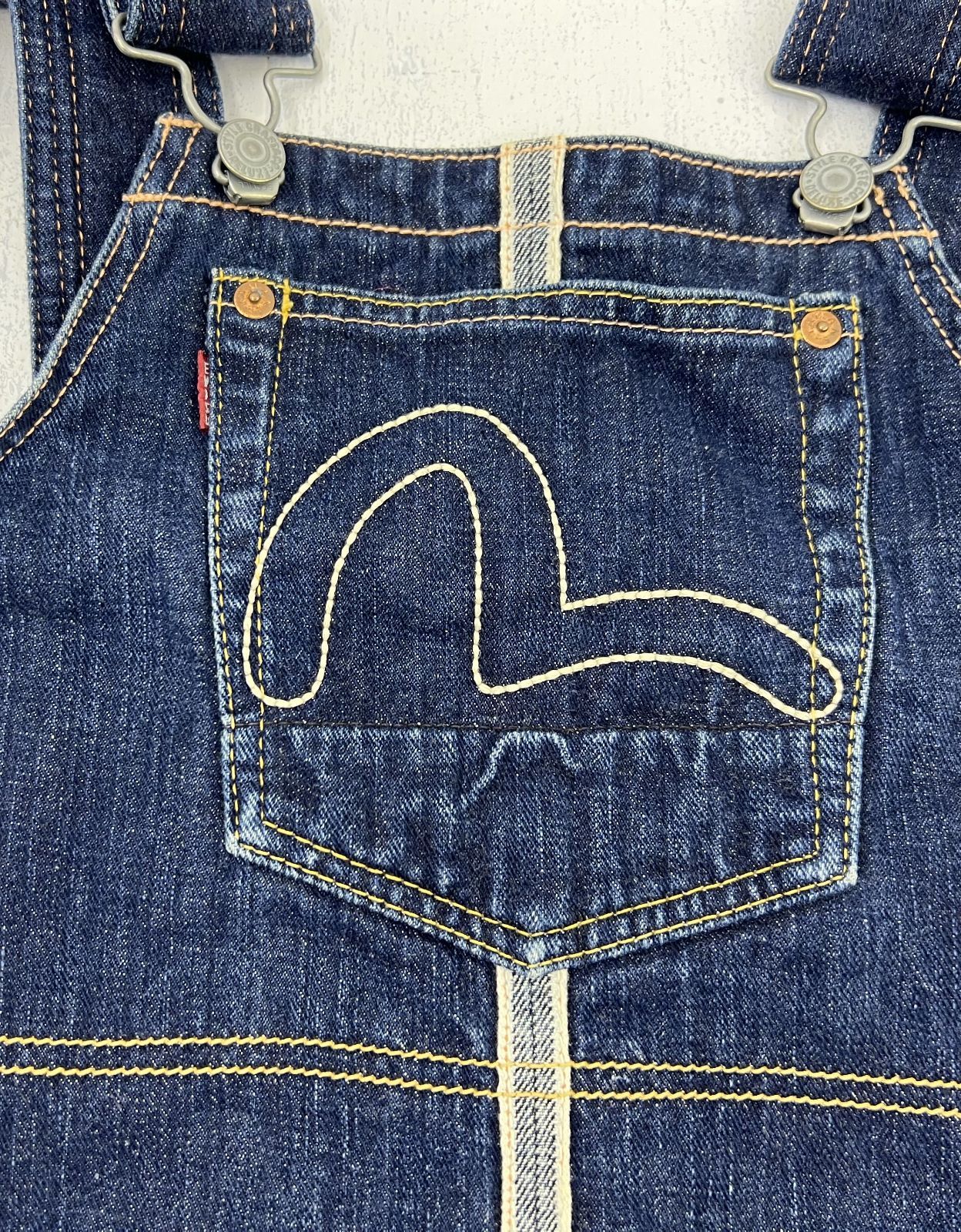 盛岡78-0028】EVISU donna ｴｳﾞｨｽ ﾄﾞﾝﾅ ジャンスカ デニム yamane