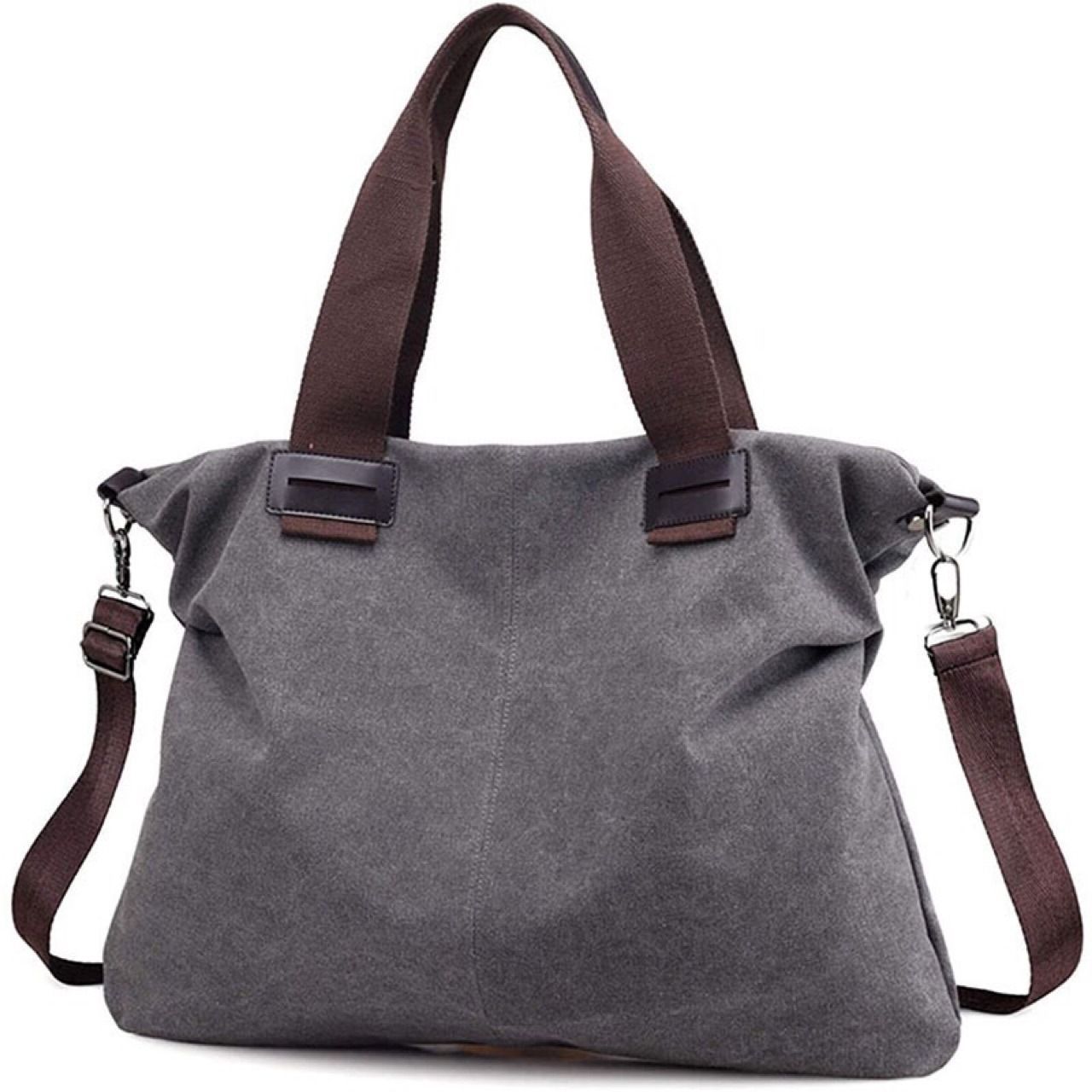 限定！2way◆キャンバス ボストントートバッグ◆帆布 ベージュ 男女兼用 1円～ 丈夫なキャンバス！A4/雑誌も楽々！ 服によく合う！834d 帆布 限定2way キャンバスボストンバッグ グレー 柔らかで丈夫 トート