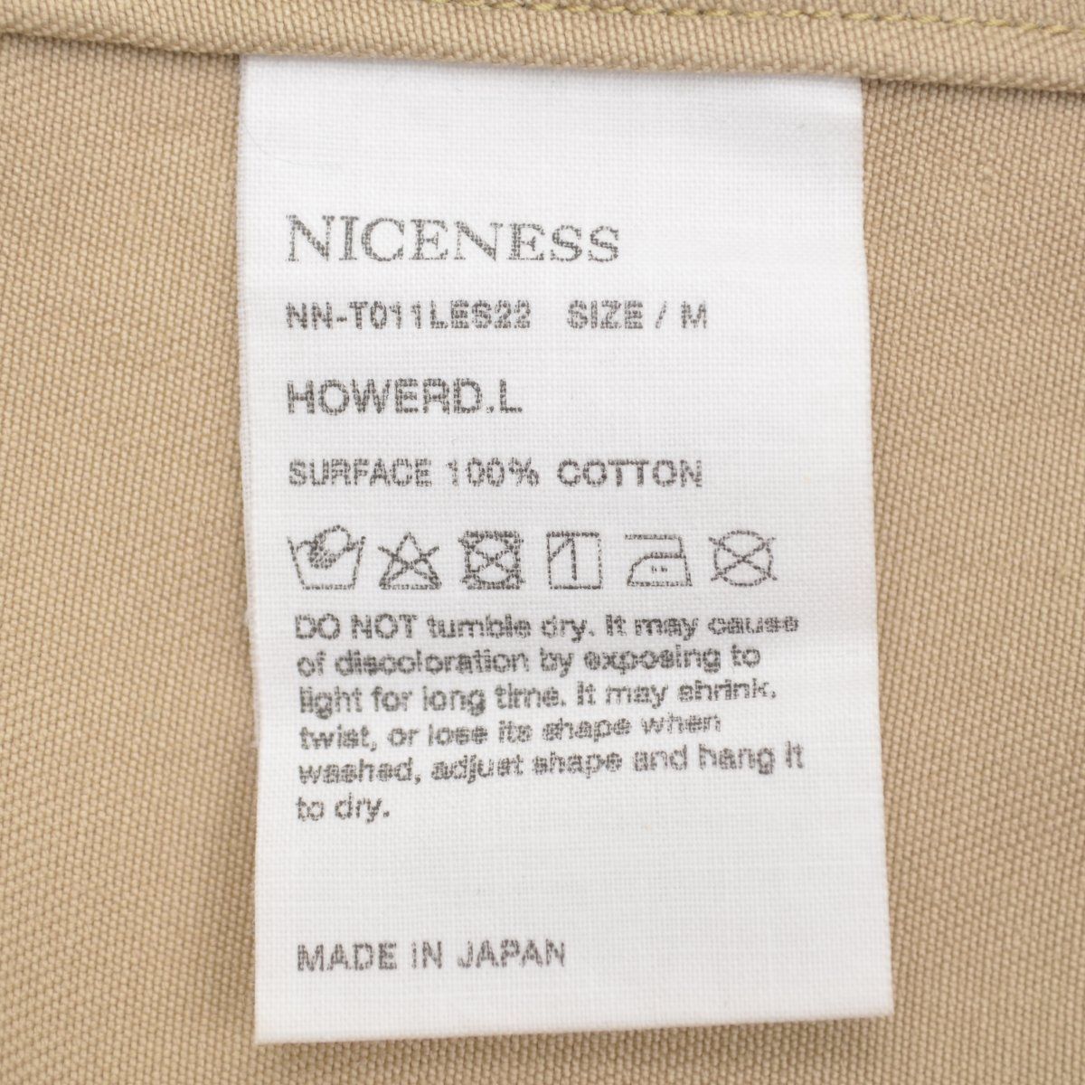 M【NICENESS × LECHOPPE / ナイスネス × レショップ】別注 22SS HOWERD