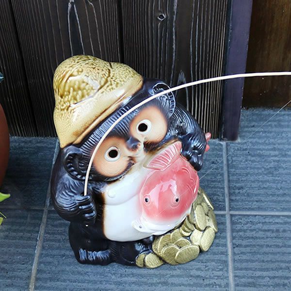 信楽焼 七福神 狸 恵比寿 えびす様 信楽焼 たぬき 置物 縁起物