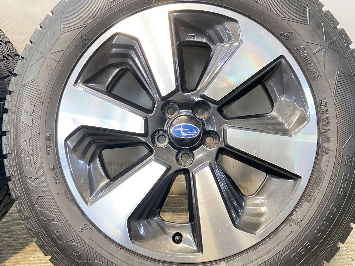 225/60R17 グッドイヤー アイスナビ 6 スバル純正 17x7.0 48 100-5穴