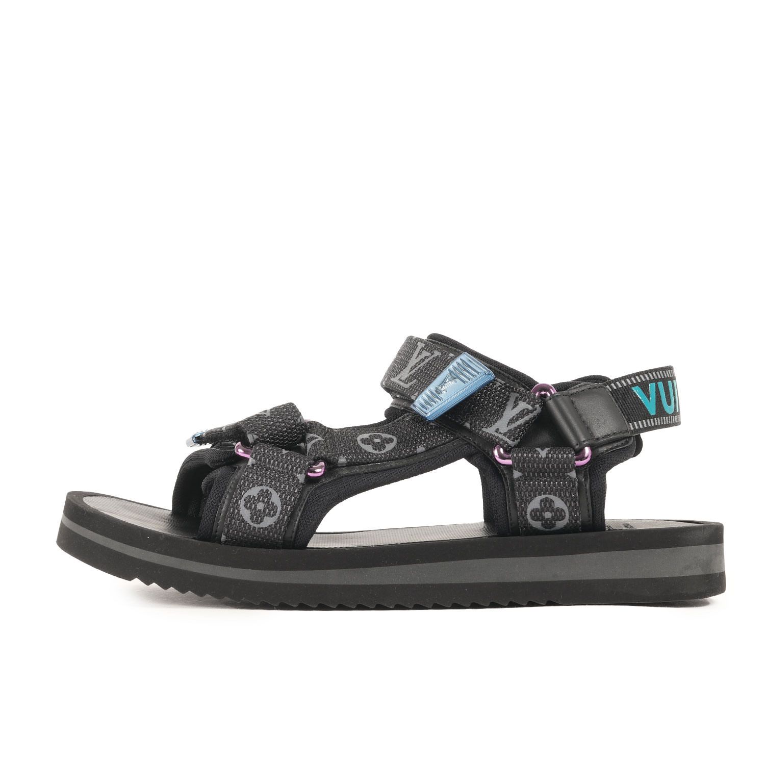 Louis Vuitton ブラック スポーツサンダル LOUIS VUITTON（ルイヴィトン）サンダル 黒 サイズ:UK5(23.5cm位