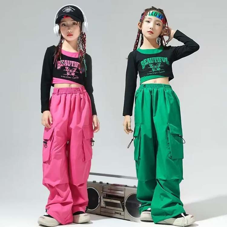 110 バッグ・小物・ブランド雑貨 キッズダンス衣装 3点セット 子供