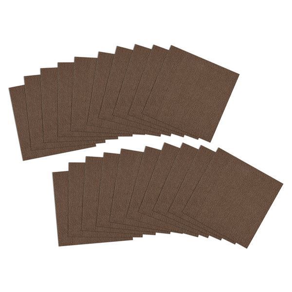 まとめ おくだけ吸着ペット用撥水タイルマット 同色20枚入 ブラウン ペット用品 ×12セット