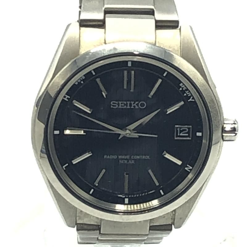 セイコー BRIGHTZ 電波ソーラー腕時計 SAGZ077 7B24-0AT0 人気の黒文字